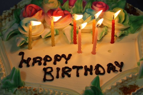 Тортик с надписью Happy Birthday
