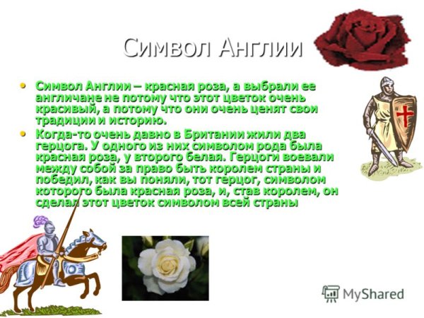 Национальный символ Англии