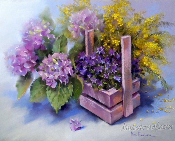 Вера Кавура художник цветы