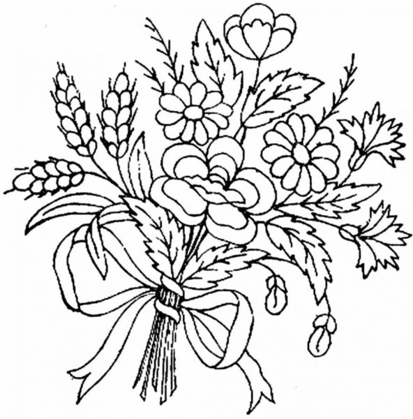 Схемы вышивки анютиных глазок крестиком