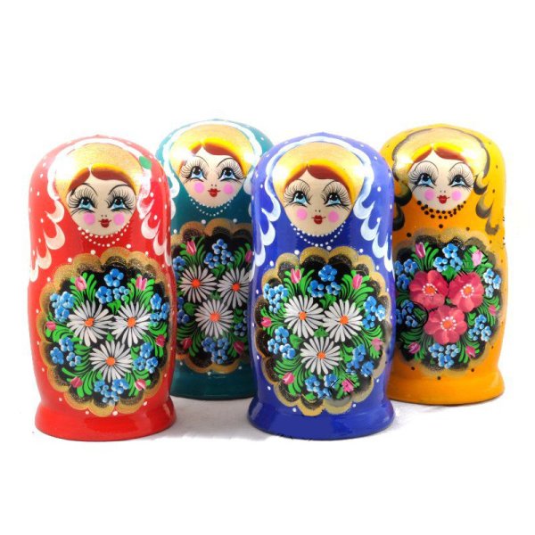 Вятская Матрешка Хохлома