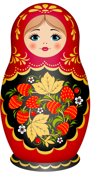 Семеновская роспись матрешки