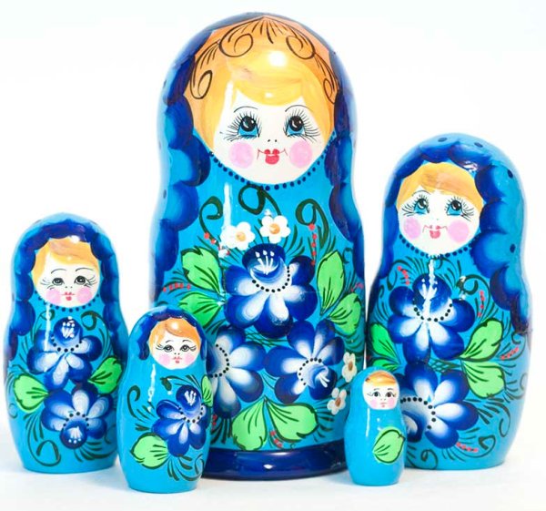 Матрешка красная