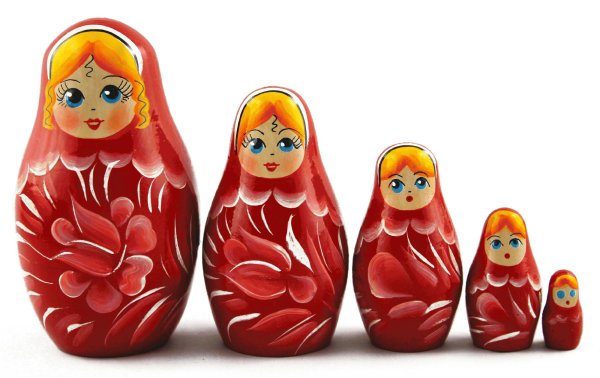 Красивые цветы на матрешку