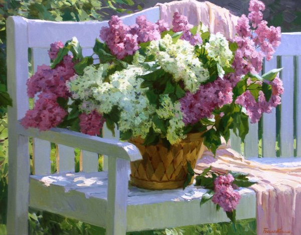 Осенняя скамейка