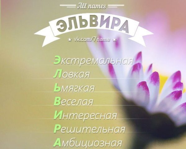 Поздравление на имя Эльвир