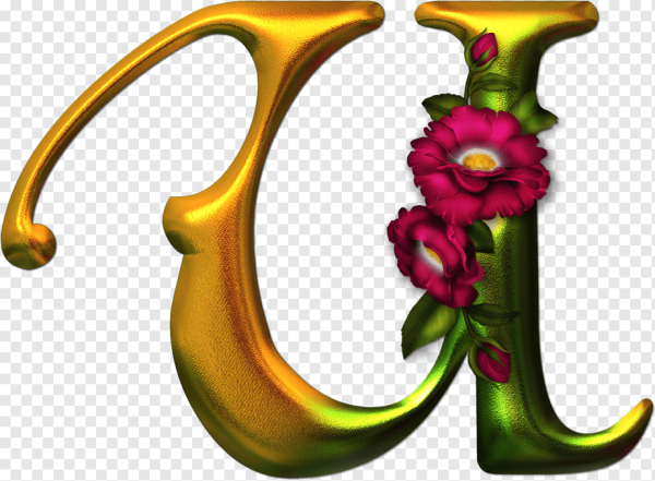 Буквы из цветов 60 см