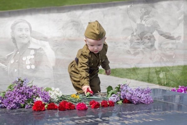 День Победы ветераны и дети