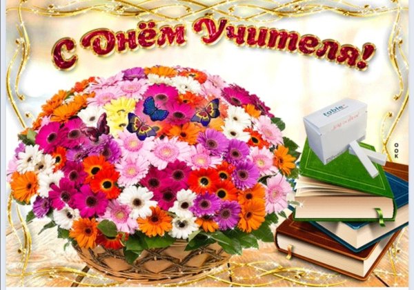 С днём учителя цветы