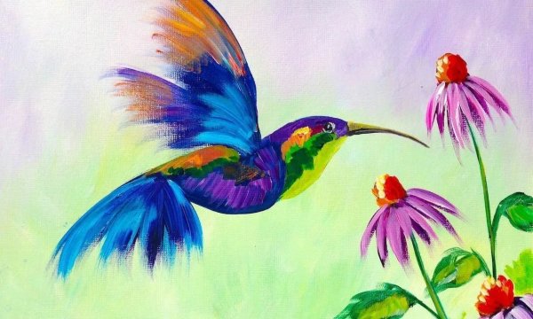 Рисунки красками