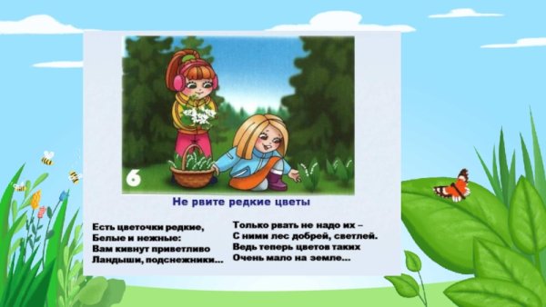 Не срывать цветы