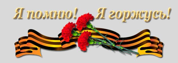 Георгиевская лента с гвоздиками