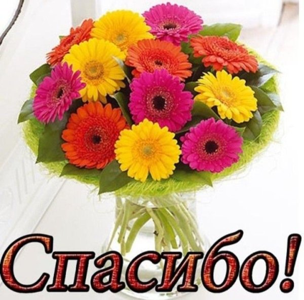 Букет цветов спасибо