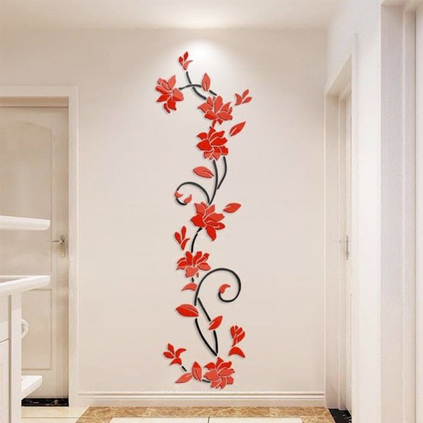 Трафареты цветов и бабочек на стену: 34 фото оригинального декора