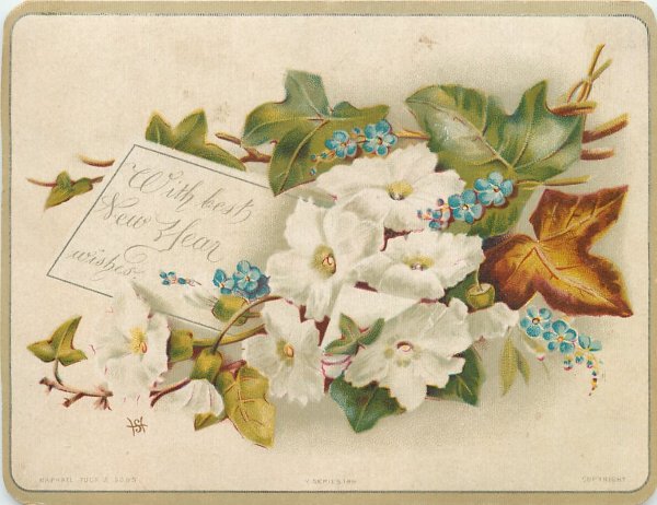 Рисовая бумага с рисунком DECORITI, формат А4, Старые открытки с цветами, D100216