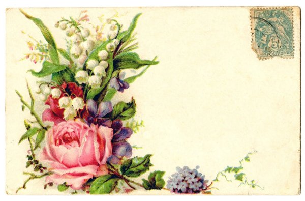 Красивые открытки с цветами старинные