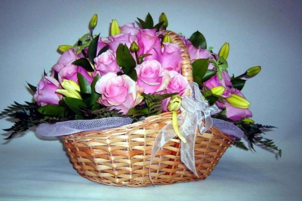 Корзина с цветами