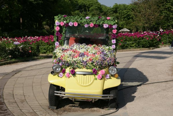 Цветочный автомобиль