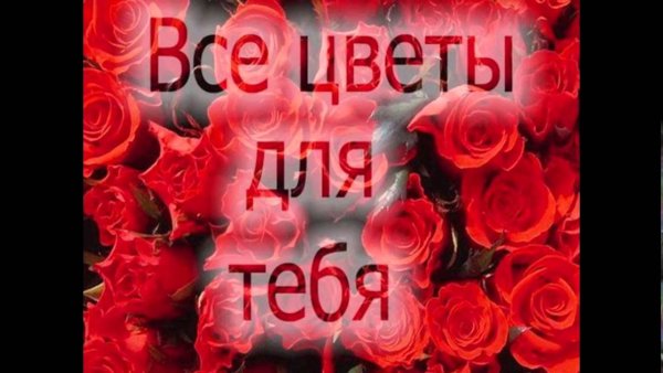 Красивые цветы только для тебя