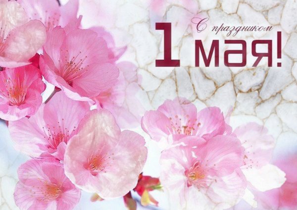 1 Мая стильная открытка