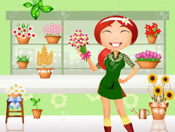 Флорист рисунок для детей