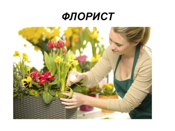 Профессия флорист для дошкольников
