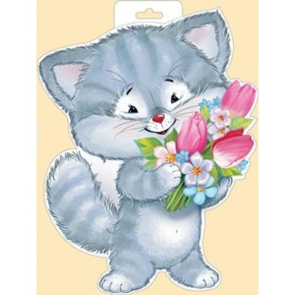Рисунки котиков в корзинке