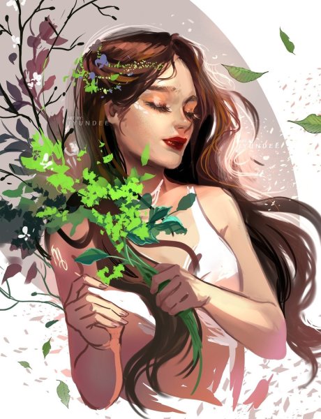 Красивая женщина рисунок