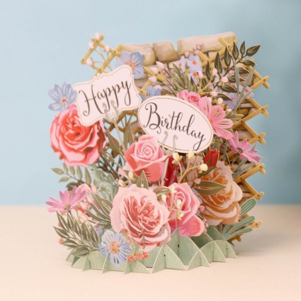 Открытки Happy Birthday Flowers