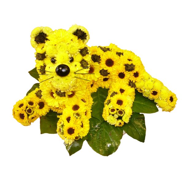 Фигурки из цветов