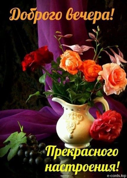 Хорошего вечера цветы