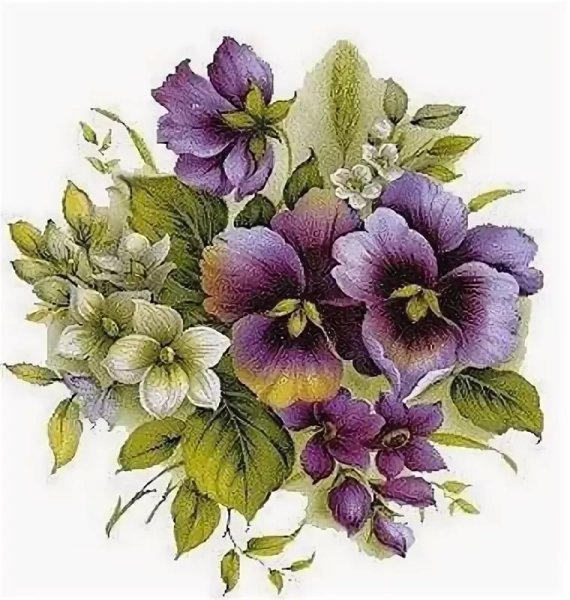 Роза рисунок для декупажа