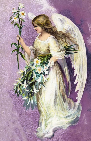 С днем ангела. Старинная австрийская открытка
