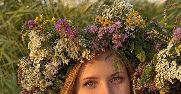 Венок "полевые цветы"