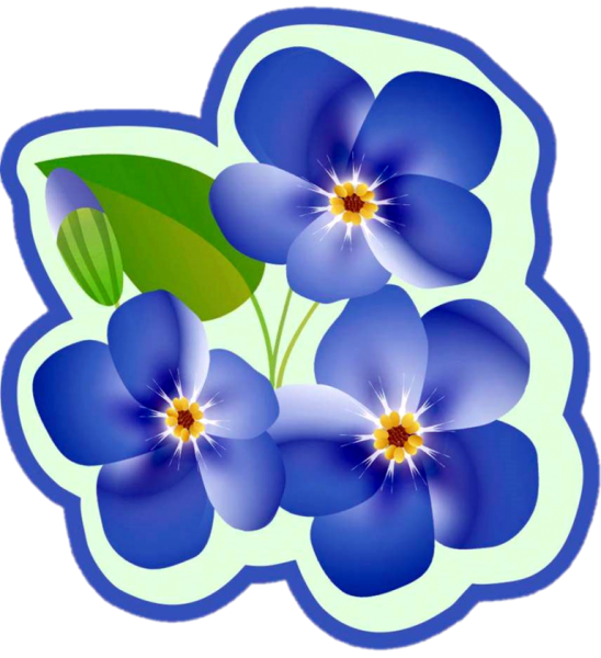 Яркие цветы для вырезания