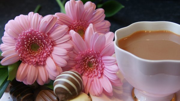 Цветы с пожеланиями счастья