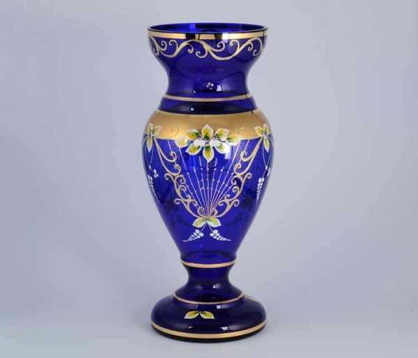 Ваза синяя Bohemia Star Crystal