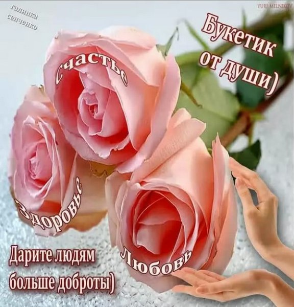 Красивые букеты с пожеланиями