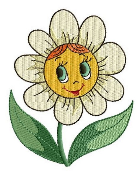 Цветочек улыбается