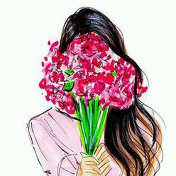 Девушка рисунок