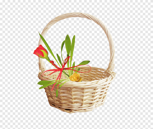 Корзиночка для цветов цветная