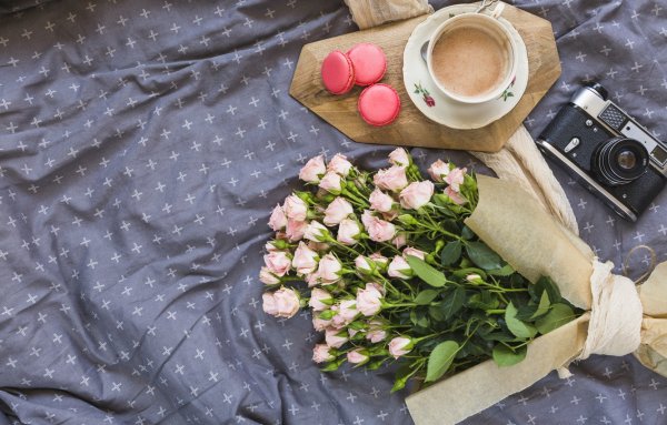 Книжка цветы и кофе