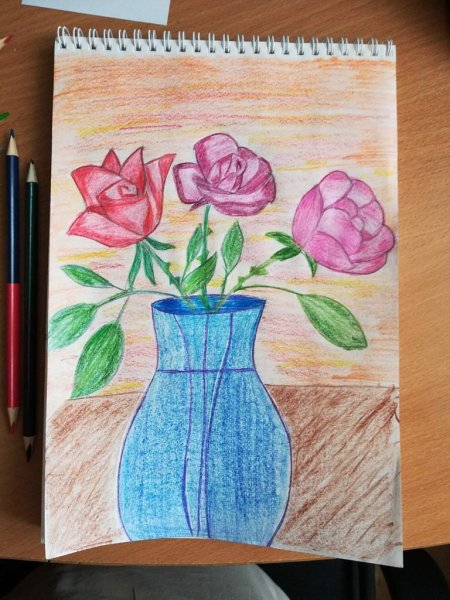 Рисование цветы для мамы старшая группа