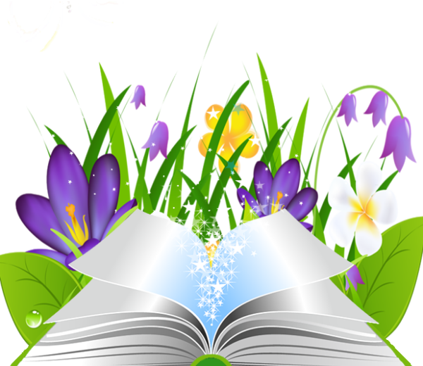 Весенние цветы книжный
