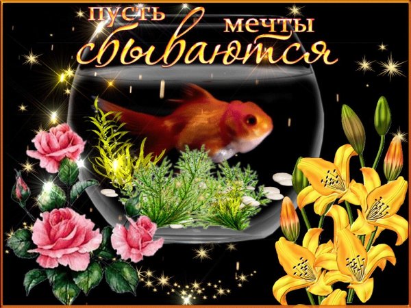 Открытка пусть мечты сбываются