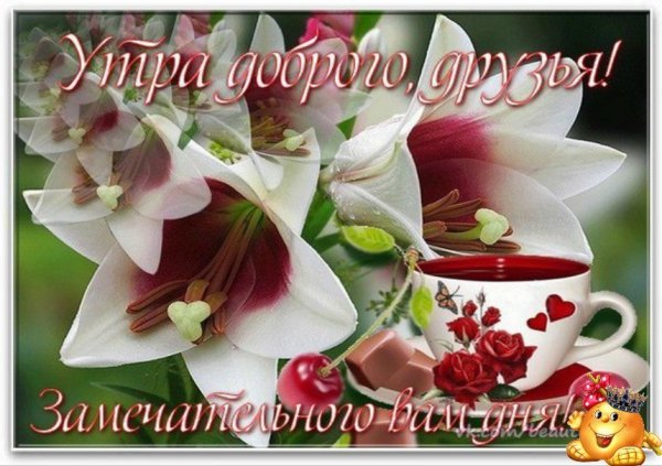 Доброе утро друзьям с пожеланиями