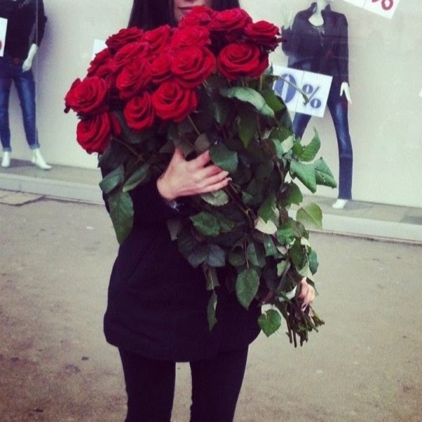 Шикарный букет в руках