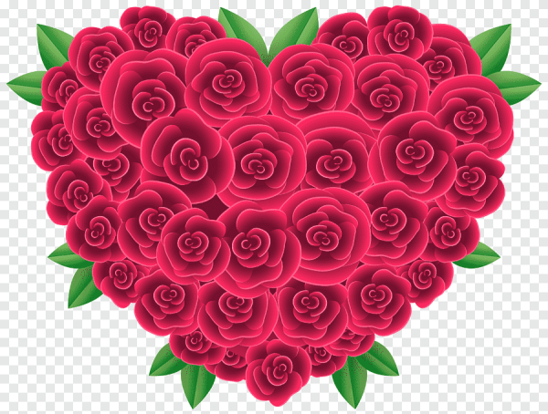 Сердце из цветов
