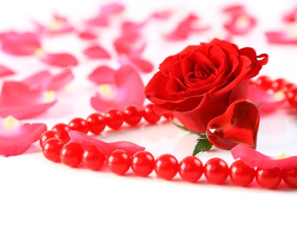 Сердце из цветов