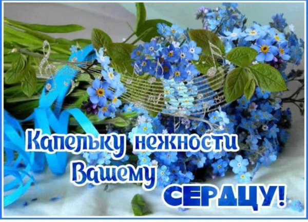 Незабудки с пожеланиями